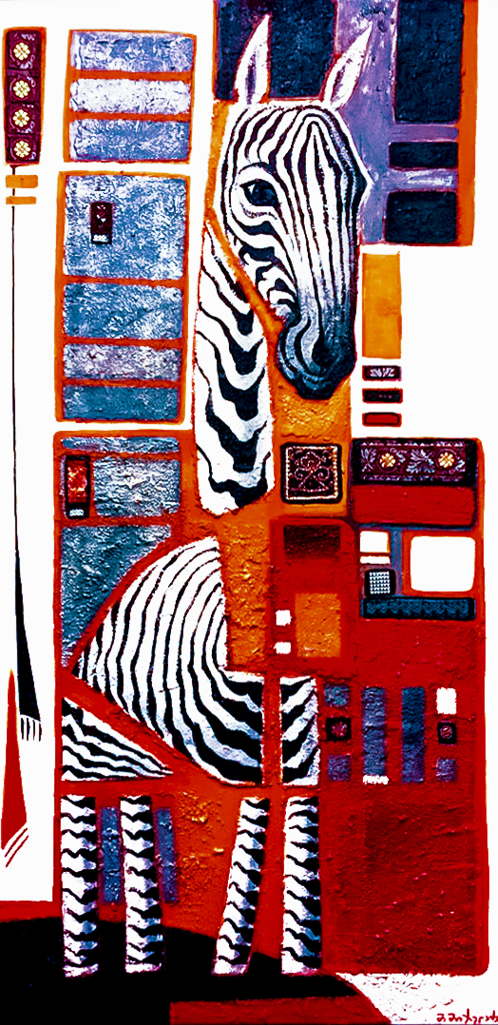 02-076-The-Zebra-123X62.8cm-Canvas-AcrylArt-Gallery-Line595