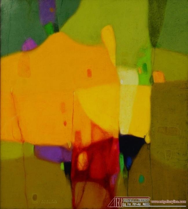 1. Mamuka Didebashvili 16 030 Sunny Garden 1092X993cm canvas.acryl Art Gallery Line