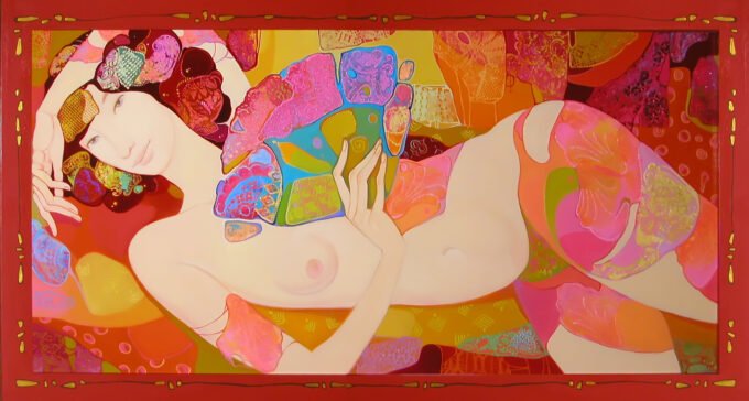 Maia Ramishvili 43 Maia Ramishvili | Muse | Exhibited at Art Gallery Line | Created in early 2000’s| Available for Sale | Oil on Canvas, Mix medium | Art Gallery Line
