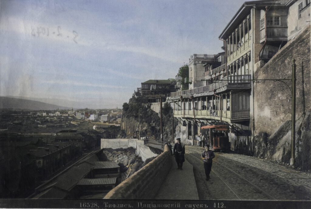 Machine Learning for Culture | The Avalbari Rise circa 1890s recolored photo by Dimitry Eramkov | Recolored and restored version created by Alt Mind & Nicoloz Tbileli | Displayed by Art Gallery Line | Tbilisi,Georgia