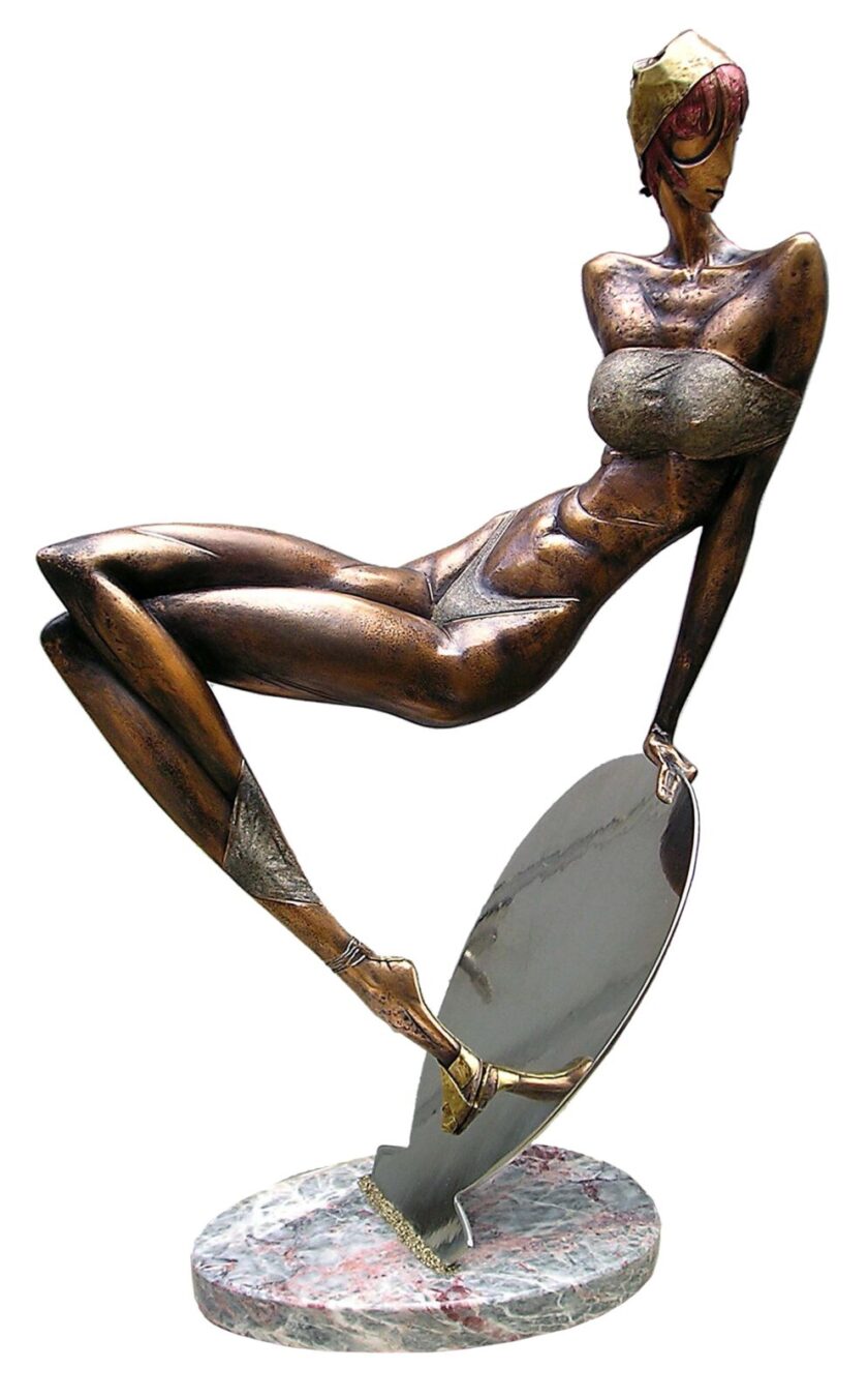 Woman on the Ring | Exhibited at Art Gallery Line | Created in early 2010’s| Available for Sale | Bronze | Art Gallery Line