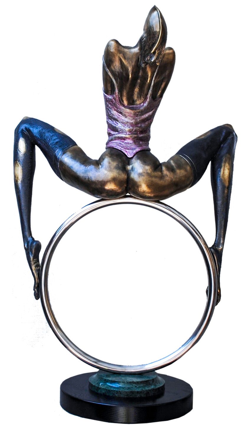 Woman on the Ring | Levan Vardasonidze | Exhibited at Art Gallery Line | Created in early 2010’s| Available for Sale | Bronze | Art Gallery Line