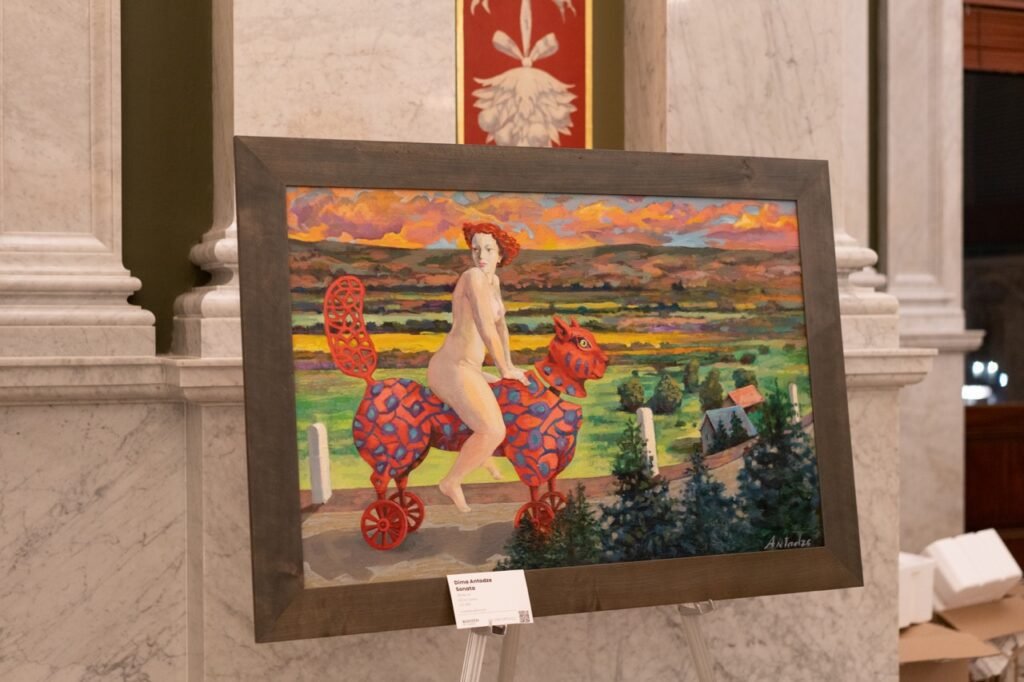 Rooted in Culture opening at The Library of Congress 7 Dima Antadze Dusk Large Art Gallery Line
