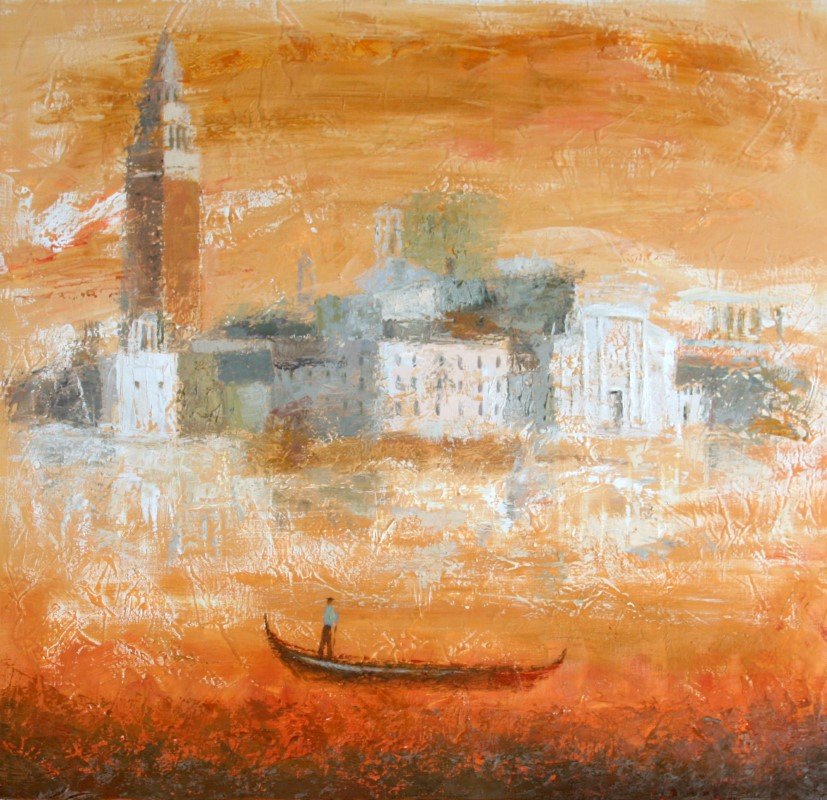 Gia Revazishvili 65 050 Venice h100Xw100cm Oil on Canvas Art Gallery Line