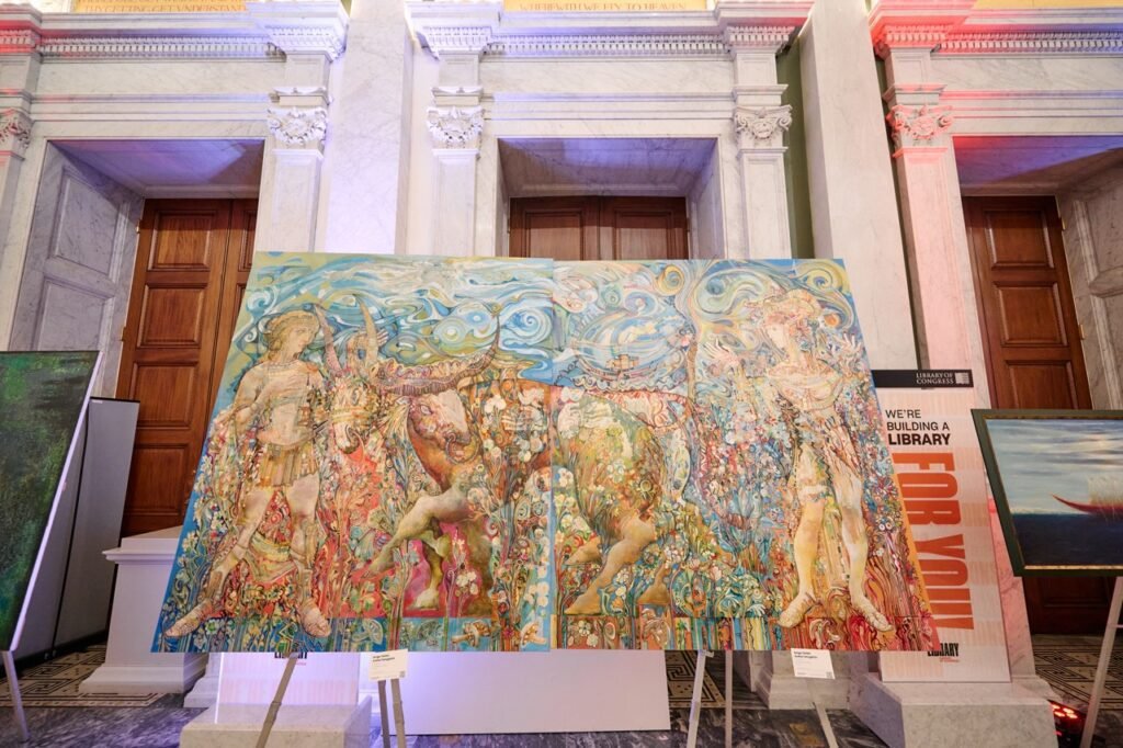 Rooted in Culture opening at The Library of Congress 4 Kolha in Library Large Art Gallery Line