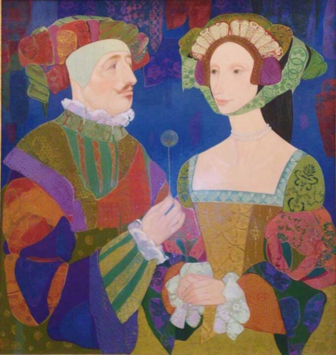 Maia Ramishvili 17 Maia Ramishvili | The Dandelion | Exhibited at Art Gallery Line | Created in early 2000’s| Available for Sale | Oil on Canvas, Mix medium | Art Gallery Line