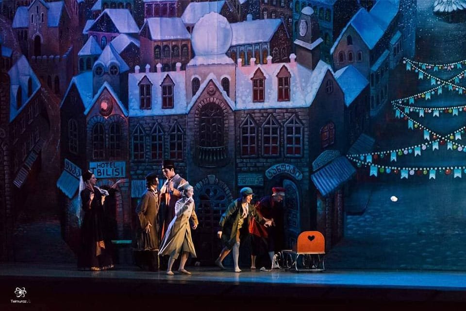 Set design for 22The Nutcracker22 by David Popiashvili Art Gallery Line