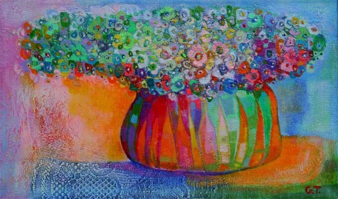 Gogita Toidze | Exhibited at Art Gallery Line | Available for Sale | Acrylic on Canvas, Mix medium | Art Gallery Line